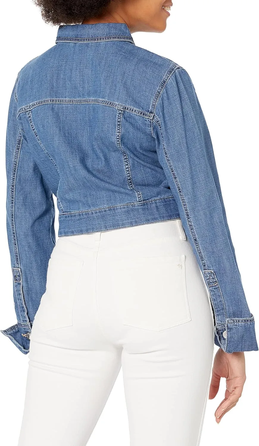 Tommy Hilfiger Women's Cropped Trucker Jean Jacket