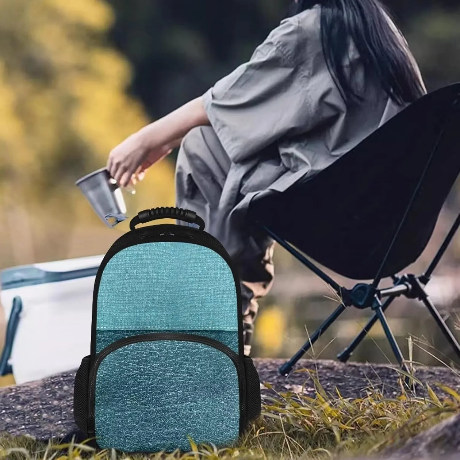 Travel Backpack for Men & Women 17 Inch Laptop Backpack with Insulated Lunch Box Fashion Computer Backpack