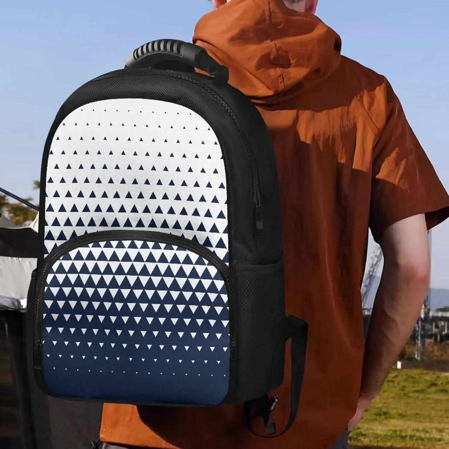 Travel Backpack for Men & Women 17 Inch Laptop Backpack with Insulated Lunch Box Fashion Computer Backpack