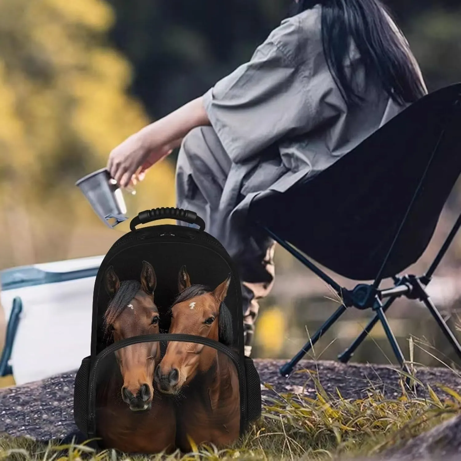 Travel Backpack for Men & Women 17 Inch Laptop Backpack with Insulated Lunch Box Fashion Computer Backpack