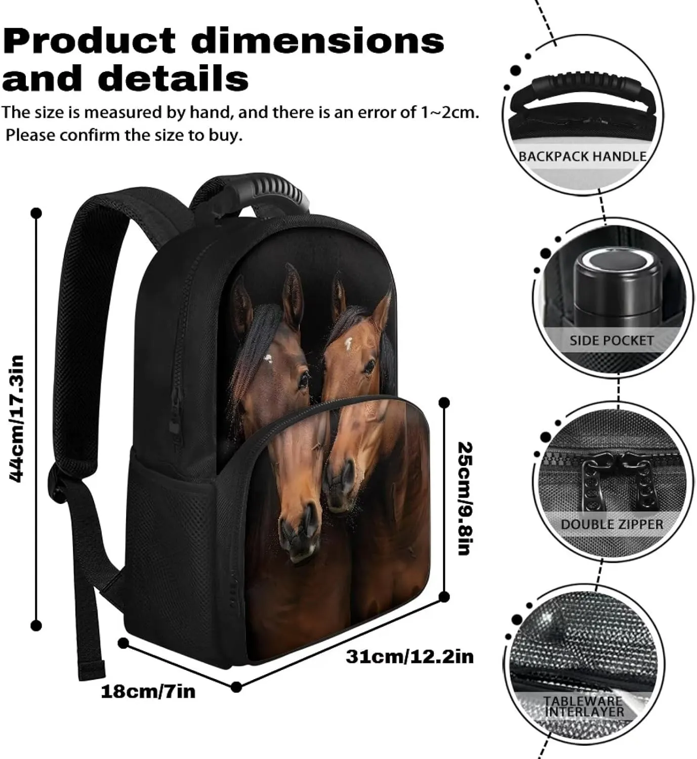 Travel Backpack for Men & Women 17 Inch Laptop Backpack with Insulated Lunch Box Fashion Computer Backpack