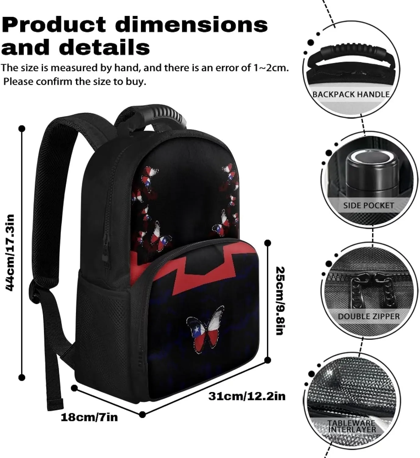 Travel Backpack for Men & Women 17 Inch Laptop Backpack with Insulated Lunch Box Fashion Computer Backpack