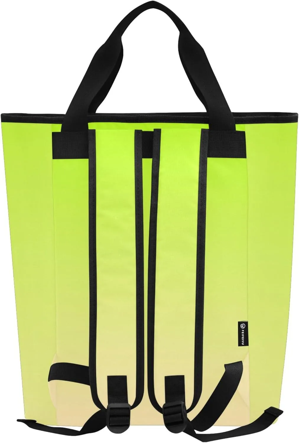 Travel Cooler Bag for Airplane Lemon Green Moccasin Gradient Backpack Cooler Bag Waterproof 36 Cans Soft Insulated Tote Backpack for Travel