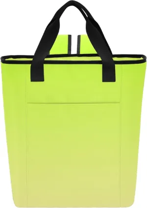 Travel Cooler Bag for Airplane Lemon Green Moccasin Gradient Backpack Cooler Bag Waterproof 36 Cans Soft Insulated Tote Backpack for Travel