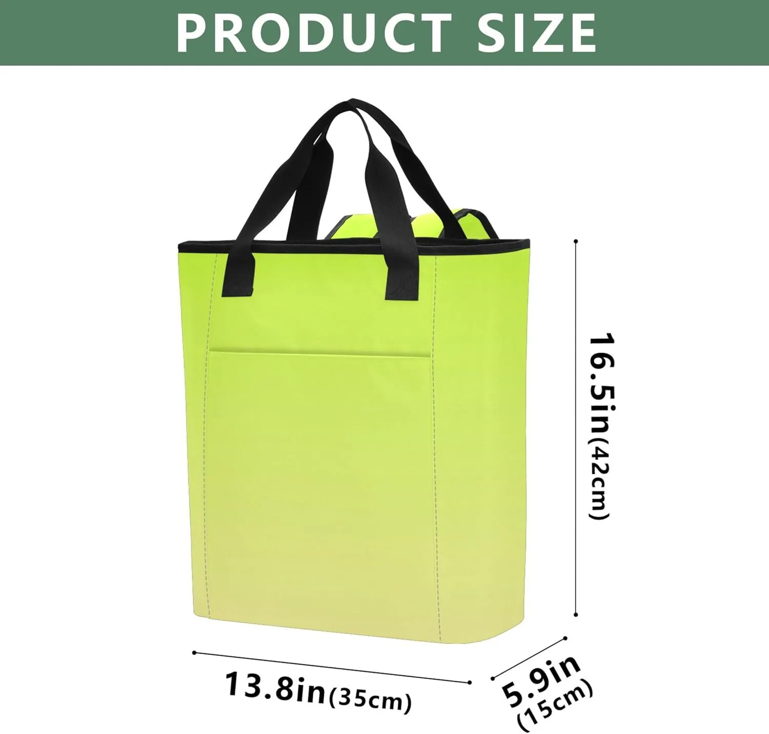 Travel Cooler Bag for Airplane Lemon Green Moccasin Gradient Backpack Cooler Bag Waterproof 36 Cans Soft Insulated Tote Backpack for Travel