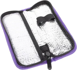Travel Organizer Bag Insulated Supplies Pouch with Zipper Compact Cold Storage for Medications Portable Design for Travel Business Trips Safe Healthy