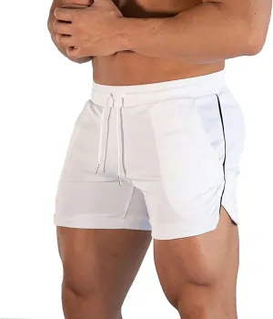 tuduoms Men's 3 Inches Workout Activewear Quick Dry Mesh Running Shorts Lightweight Bodybuilding Athletic Jogging Gym Shorts