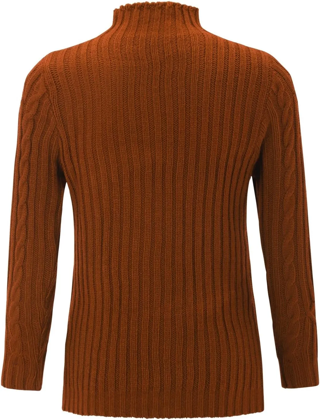 Turtleneck Long Sleeve Shirts Sweater Women's Autumn and Winter Short Pullover Solid Color Loose Sweater Thickened