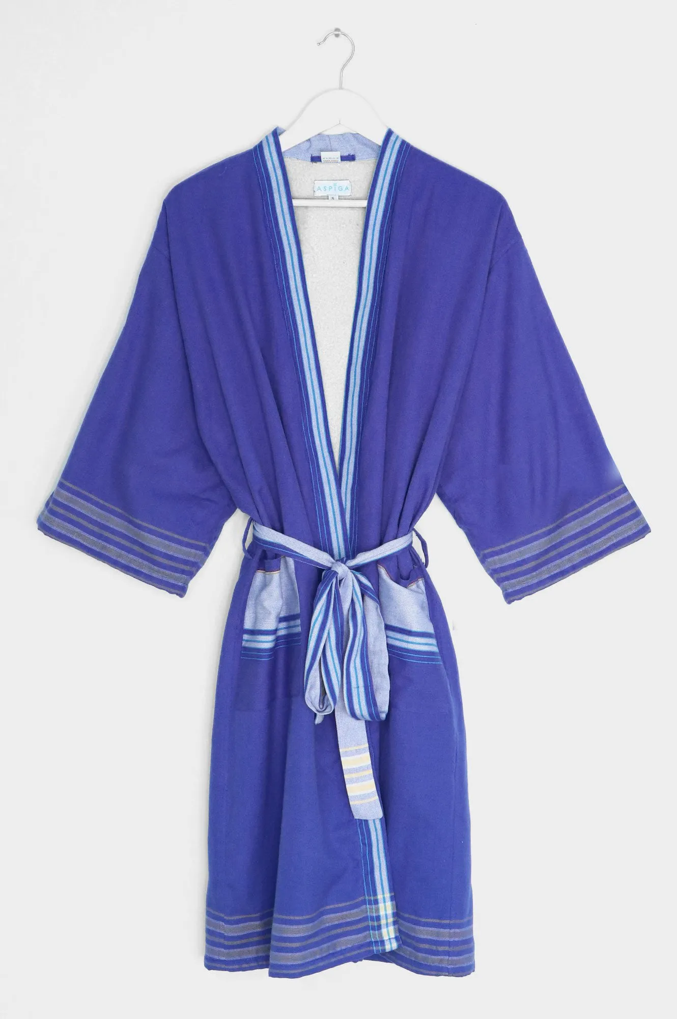 Unisex Kikoy and Towelling Dressing Gown | Blue