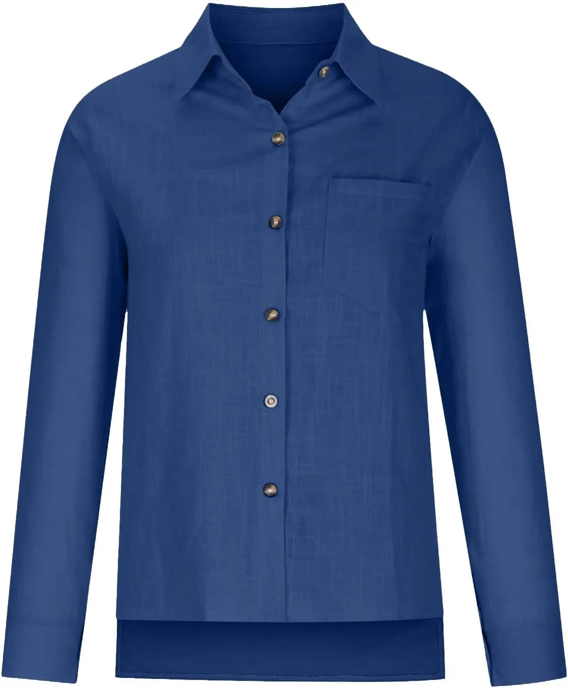 UOFOCO Womens Long Sleeve Button Down Shirts Lightweight Casual Loose Summer Comfort Office Work Plus Size Outifits