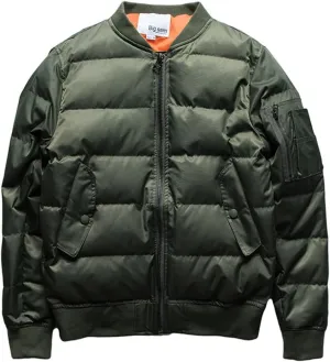 USDBE Thick Warm Winter Bomber Coat Men Cotton Padded Jacket Stand Collar Boy Coats