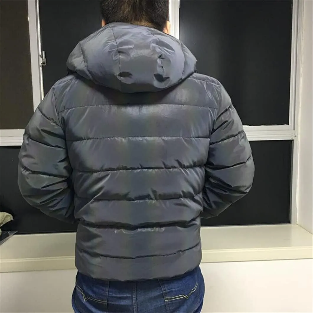 USDBE Winter Women Jacket Windbreaker Hooded Parka Men Warm Cotton Padded Coat