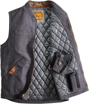 Venado Concealed Carry Vest for Men - Heavy Duty Canvas - Conceal Carry Pockets