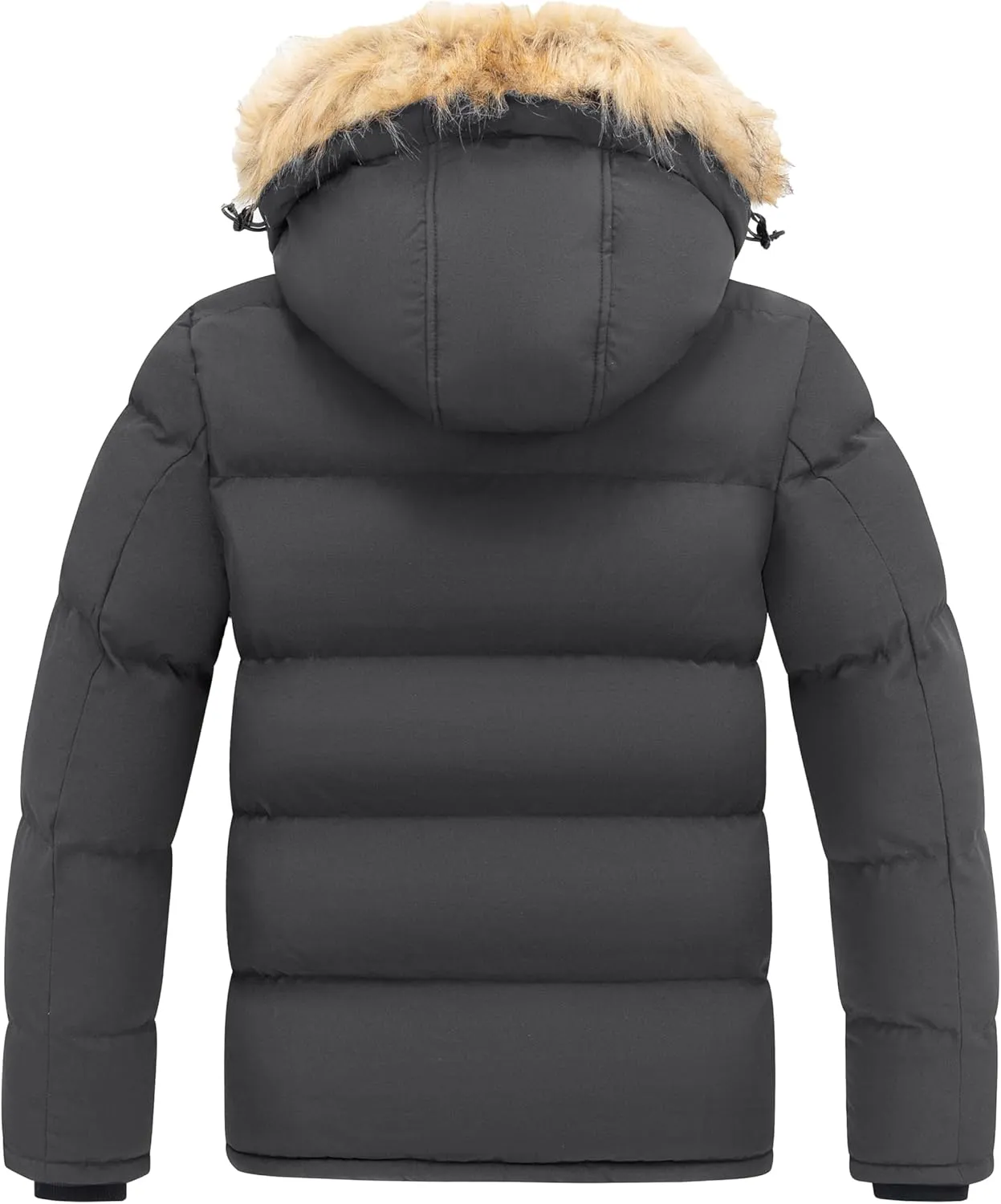wantdo Men's Hooded Winter Coat Waterproof Puffer Jacket Warmth Winter Jacket
