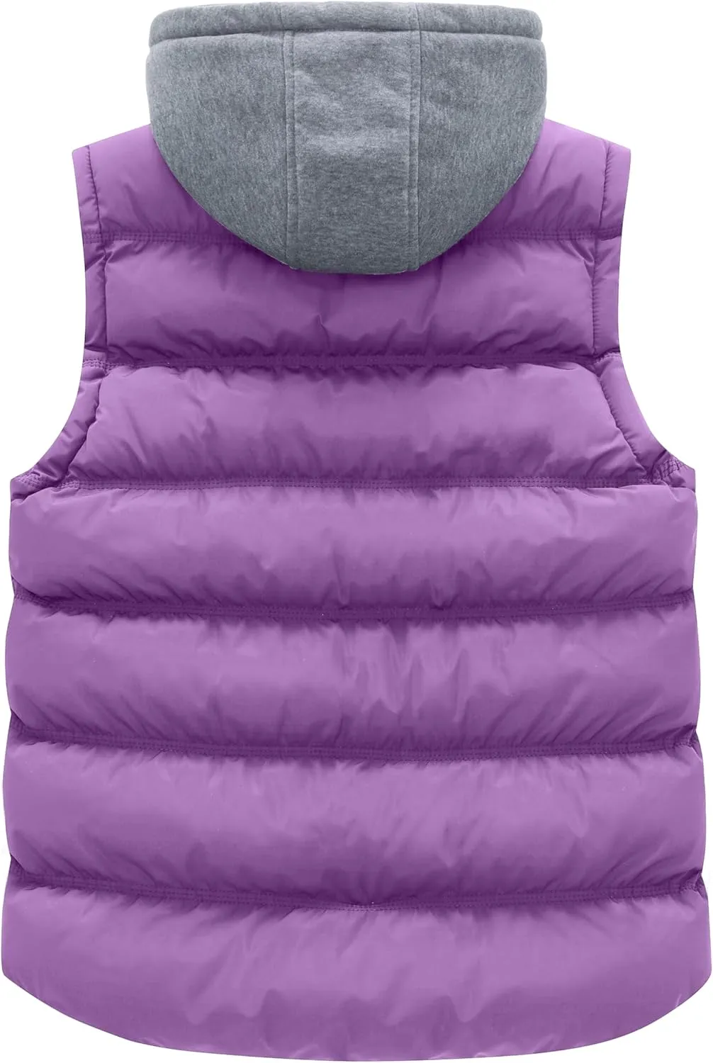 wantdo Women's Quilted Puffer Vest Thicken Warm Winter Coat with Removable Hood