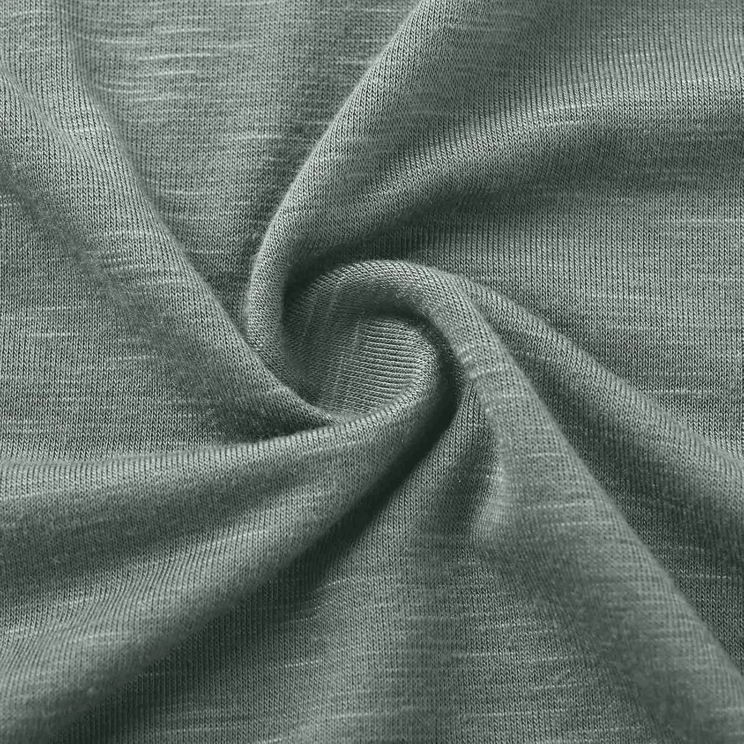 WENKOMG1 Mens Cotton Linen Shirt Loose Fit Long Sleeve Deep V Neck Summer Pullovers Lightweight Breathable Shirt