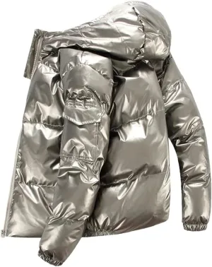 Winter Men Streetwear Thick Parka Hip Hop Cotton-Padded Jacket Outwear Coats