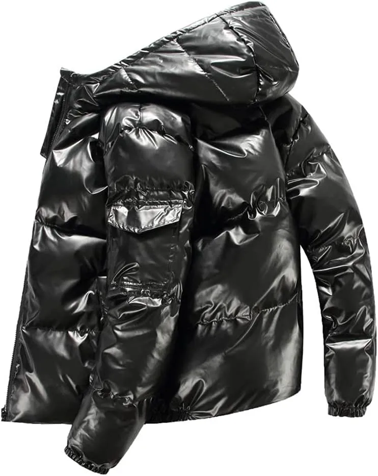 Winter Men Streetwear Thick Parka Hip Hop Cotton-Padded Jacket Outwear Coats