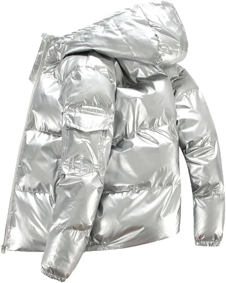 Winter Men Streetwear Thick Parka Hip Hop Cotton-Padded Jacket Outwear Coats