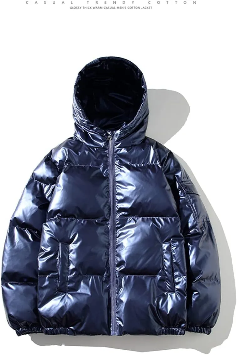 Winter Men Streetwear Thick Parka Hip Hop Cotton-Padded Jacket Outwear Coats