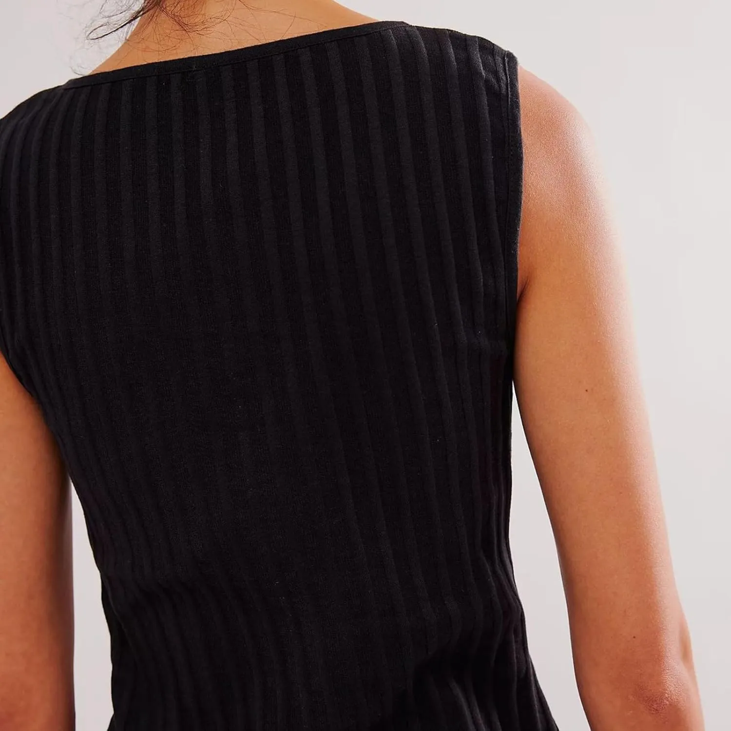 Women Button Down Knit Sweater Vest Crew Neck Sleeveless Solid Slim Fit Causal Going Out Tank Top Knitwear Fall