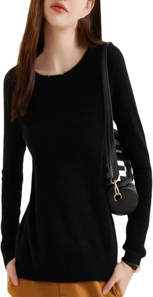 Women Cashmere Sweater Wool Knitwear Cashmere Pullovers O-Neck Long Sleeve Jumper