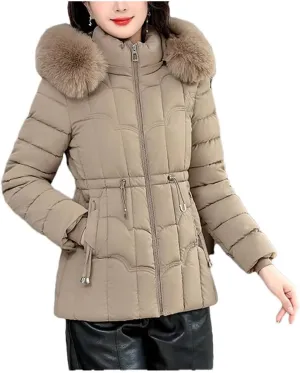 Women Winter Down Jacket Parkas Fashion Warm Cotton Padded Coat Short Overcoat Hooded Overwear Tops