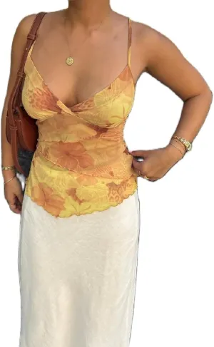 Women Y2K Cami Tank Top Polka Dot Sleeveless V Neck Crop Top Sexy Lace Trim Spaghetti Strap Camisole Top