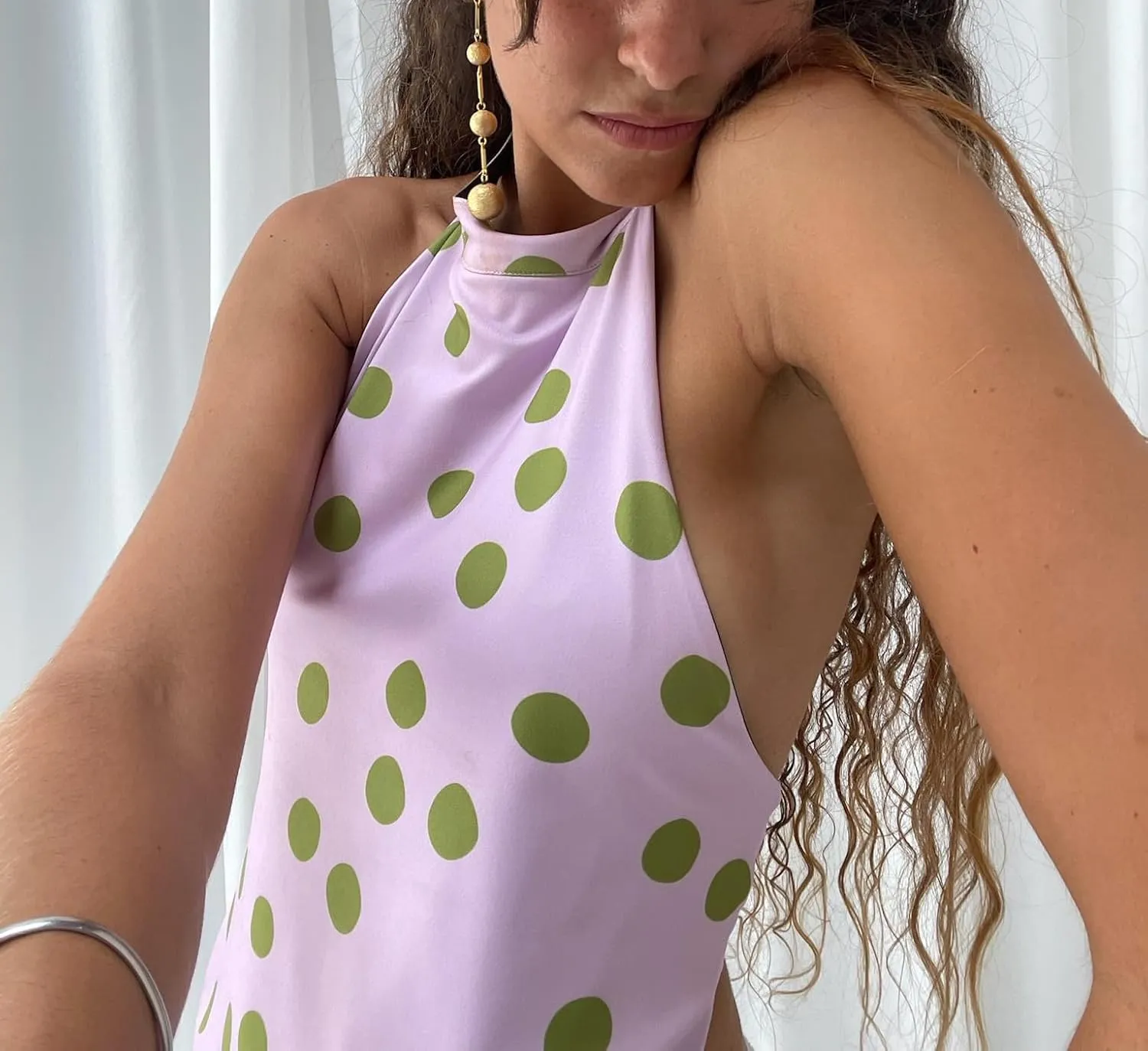 Women Y2k Floral Halter Tank Top Sleeveless Mock Neck Crop Top Backless Aesthetic Boho Vacation Beach Cami Shirts