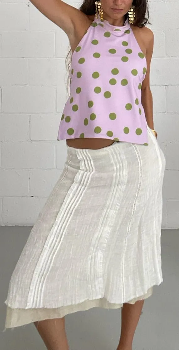 Women Y2k Floral Halter Tank Top Sleeveless Mock Neck Crop Top Backless Aesthetic Boho Vacation Beach Cami Shirts