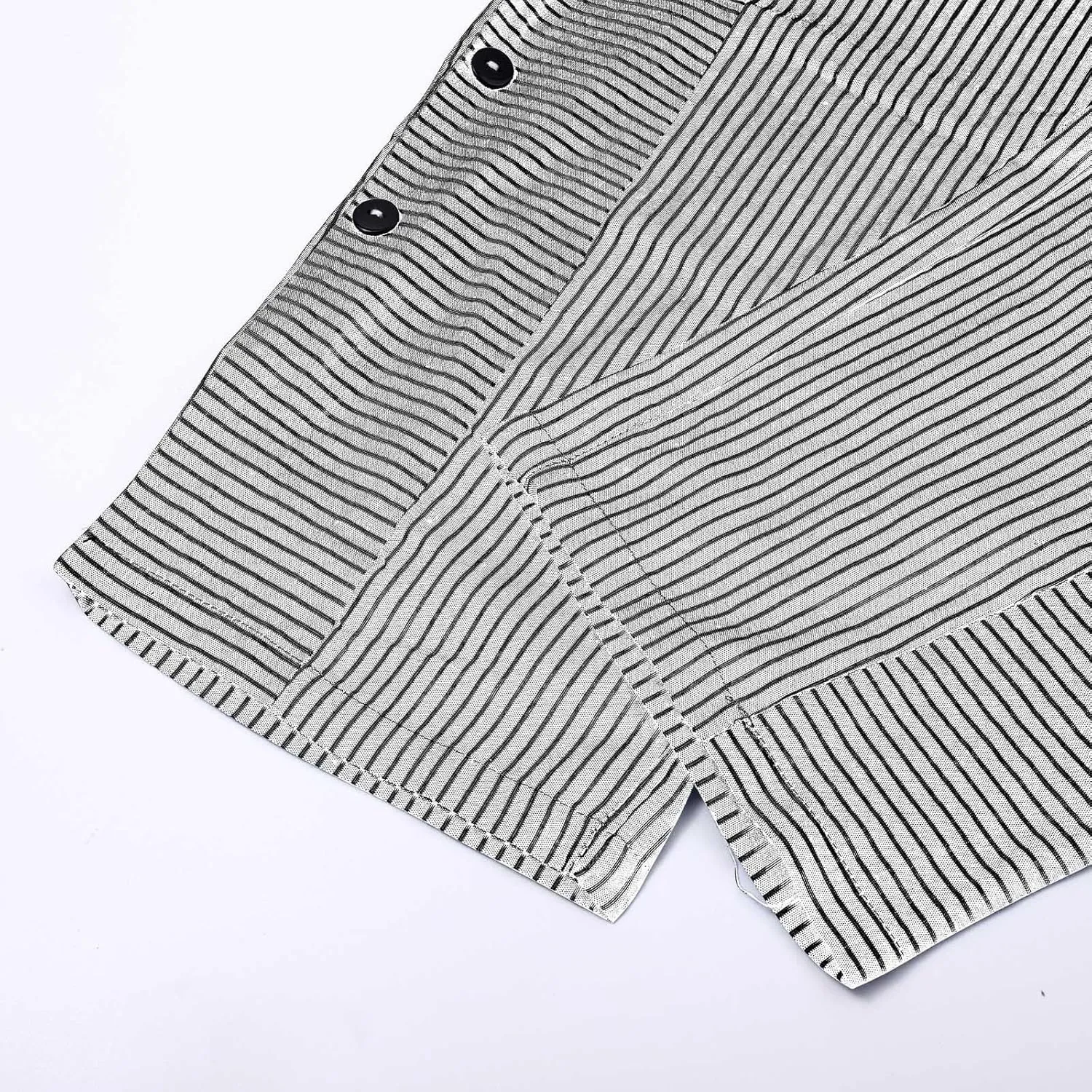 Women's Cotton Linen Straight Trousers Loose Fit High-Waist Pants with Side Buttons for Vacation