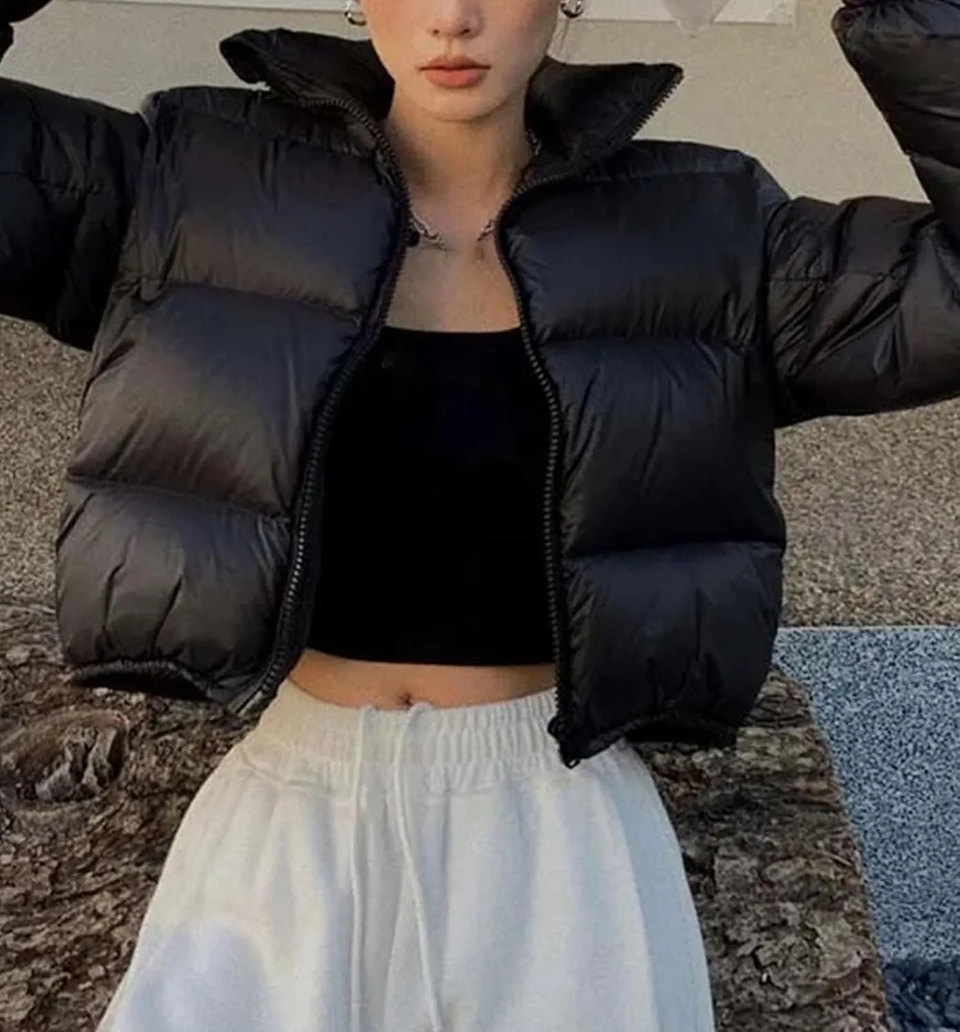 Women's Cotton-padded Jacket Winter Loose Short Coat Casual Versatile Thicken Jacket