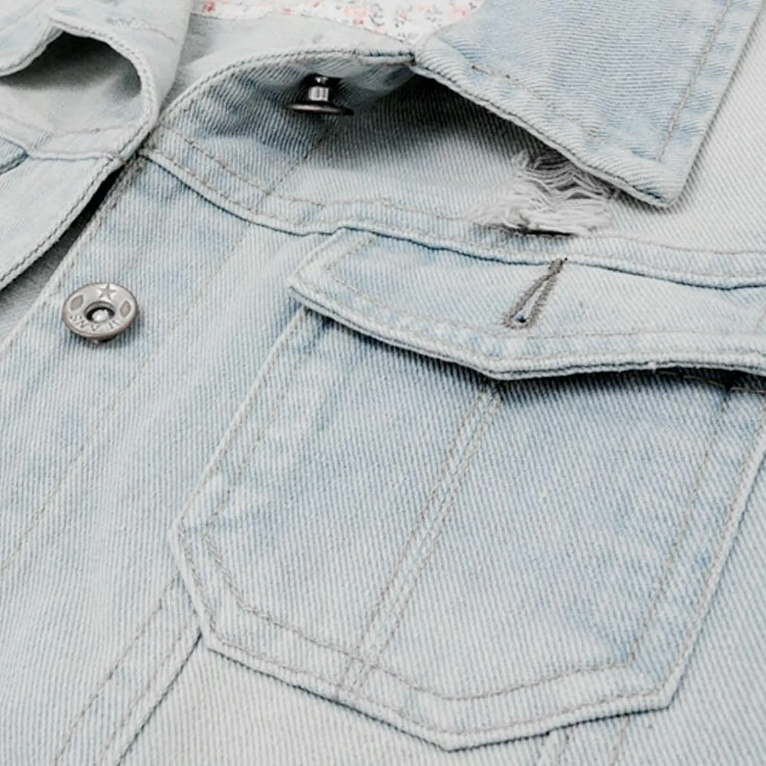 Womens Denim Vest jean vest top Button Up denim jacket Distressed Cropped jacket Sleeveless Jean Jacket