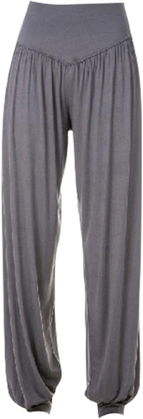 Women's Harem Yoga Pilates Pants Super Soft Workout Relaxed Yoga Fitness Pants Lounge Palazzo Pants Boho Hippie Pants