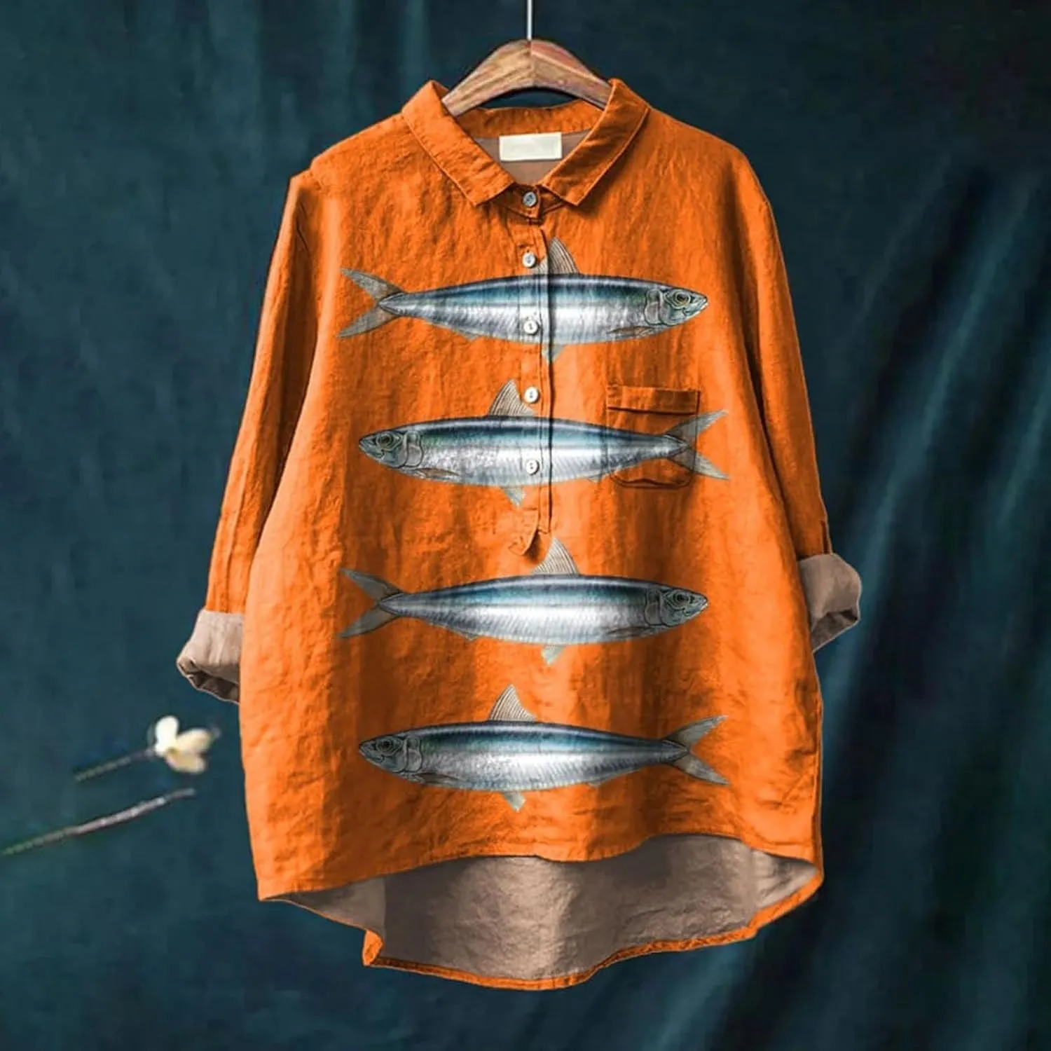 Womens Linen Tops Shirt Summer Loose Hooded Top Cotton Shirts for Women Womens Blouse Womens Black Button Down