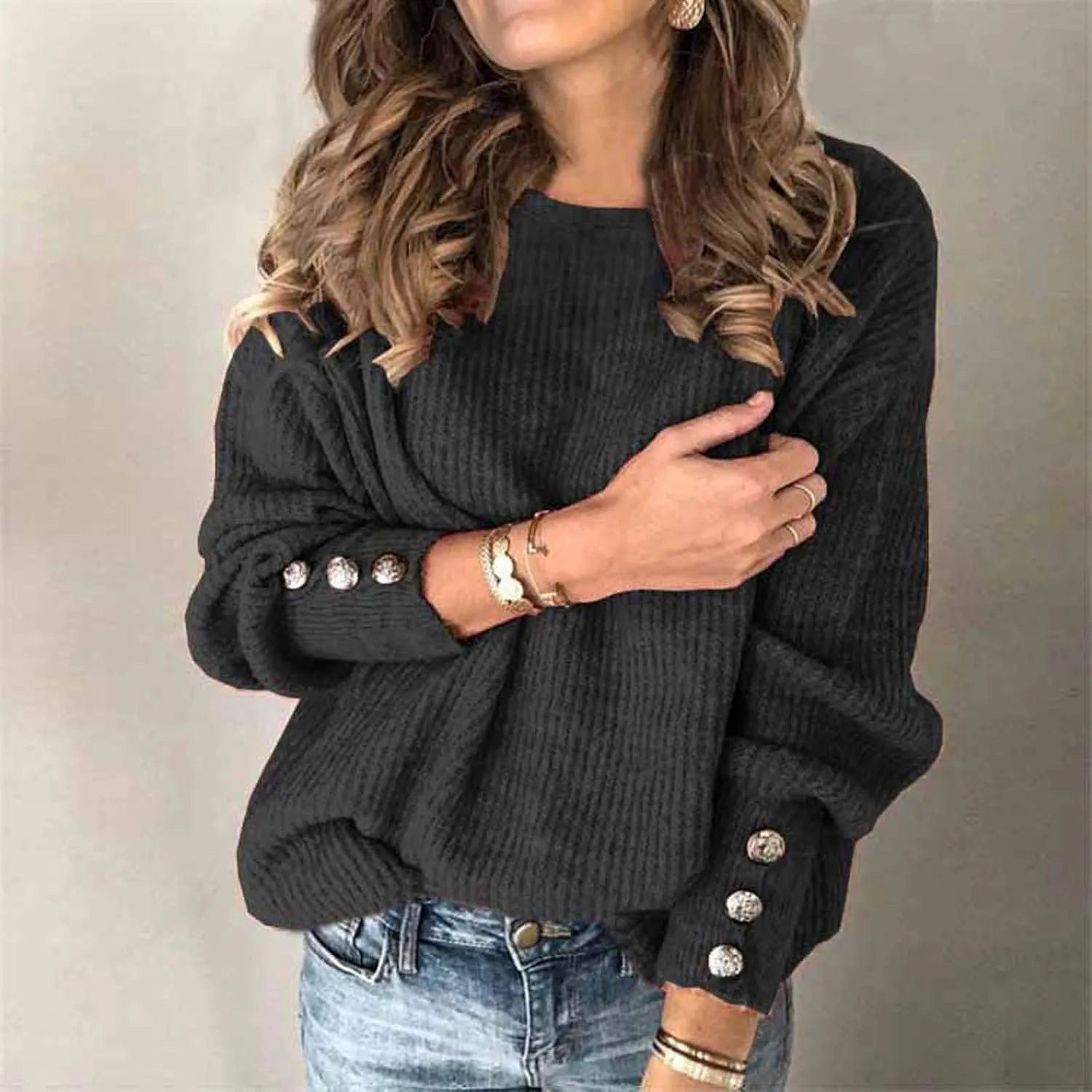 Womens Long Sleeve Turtleneck Tops 2023 Plus Size Pullover Sweaters Solid Knit Tunic Jumper Top