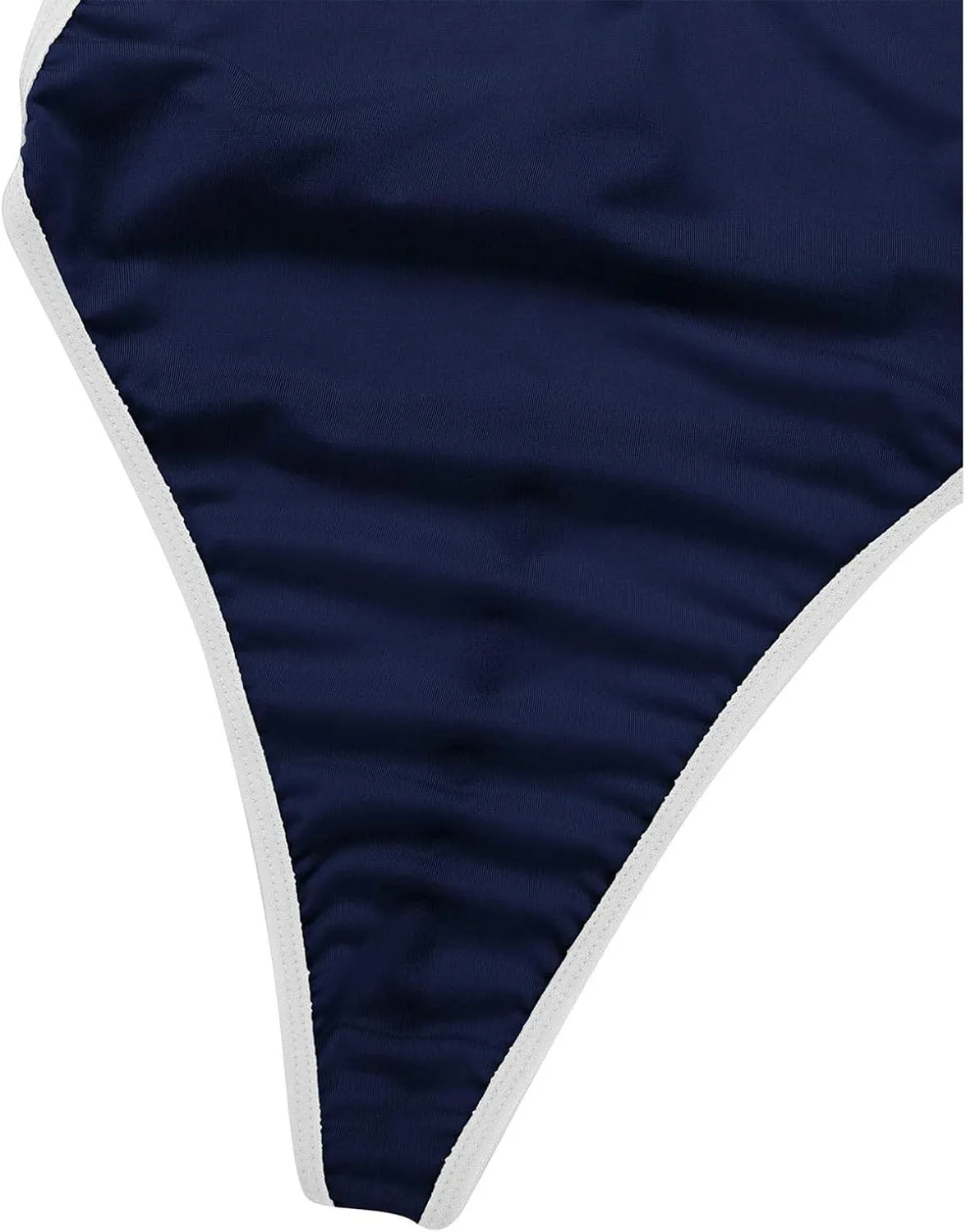 Women's Monokini One Piece Thong Swimsuit Halterneck Backless High Cut Bathing Suit