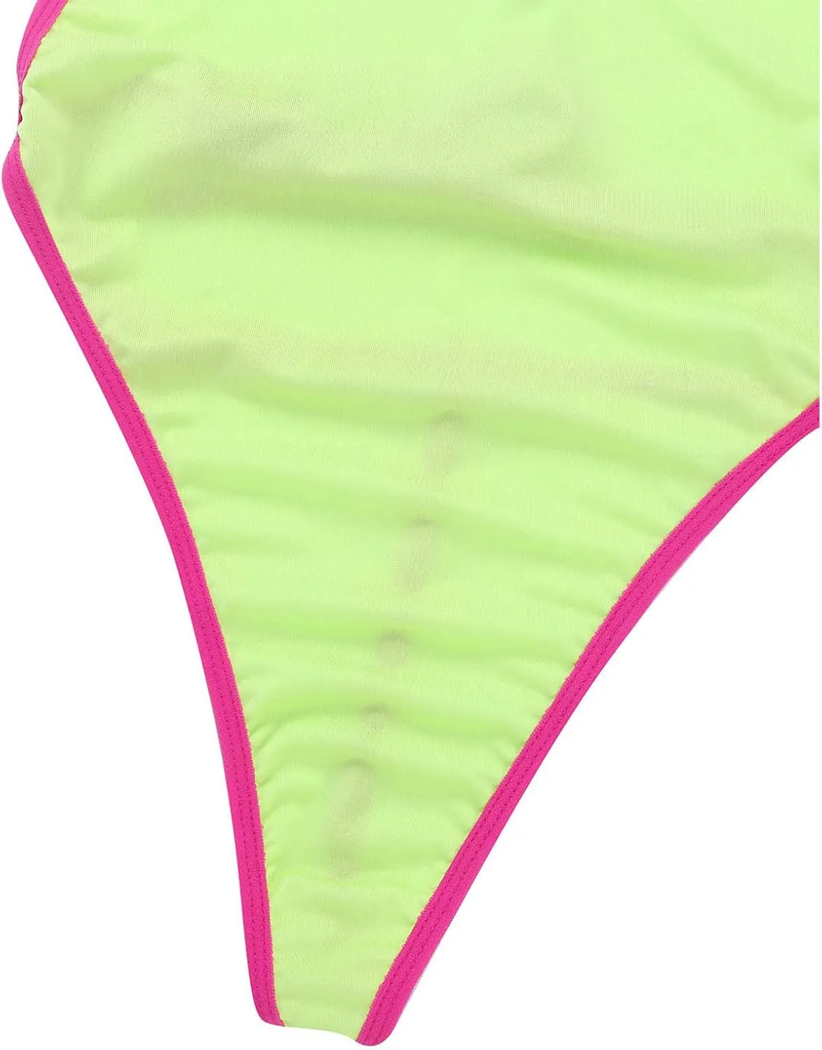Women's Monokini One Piece Thong Swimsuit Halterneck Backless High Cut Bathing Suit