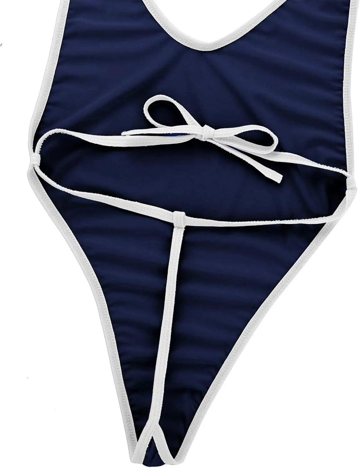 Women's Monokini One Piece Thong Swimsuit Halterneck Backless High Cut Bathing Suit