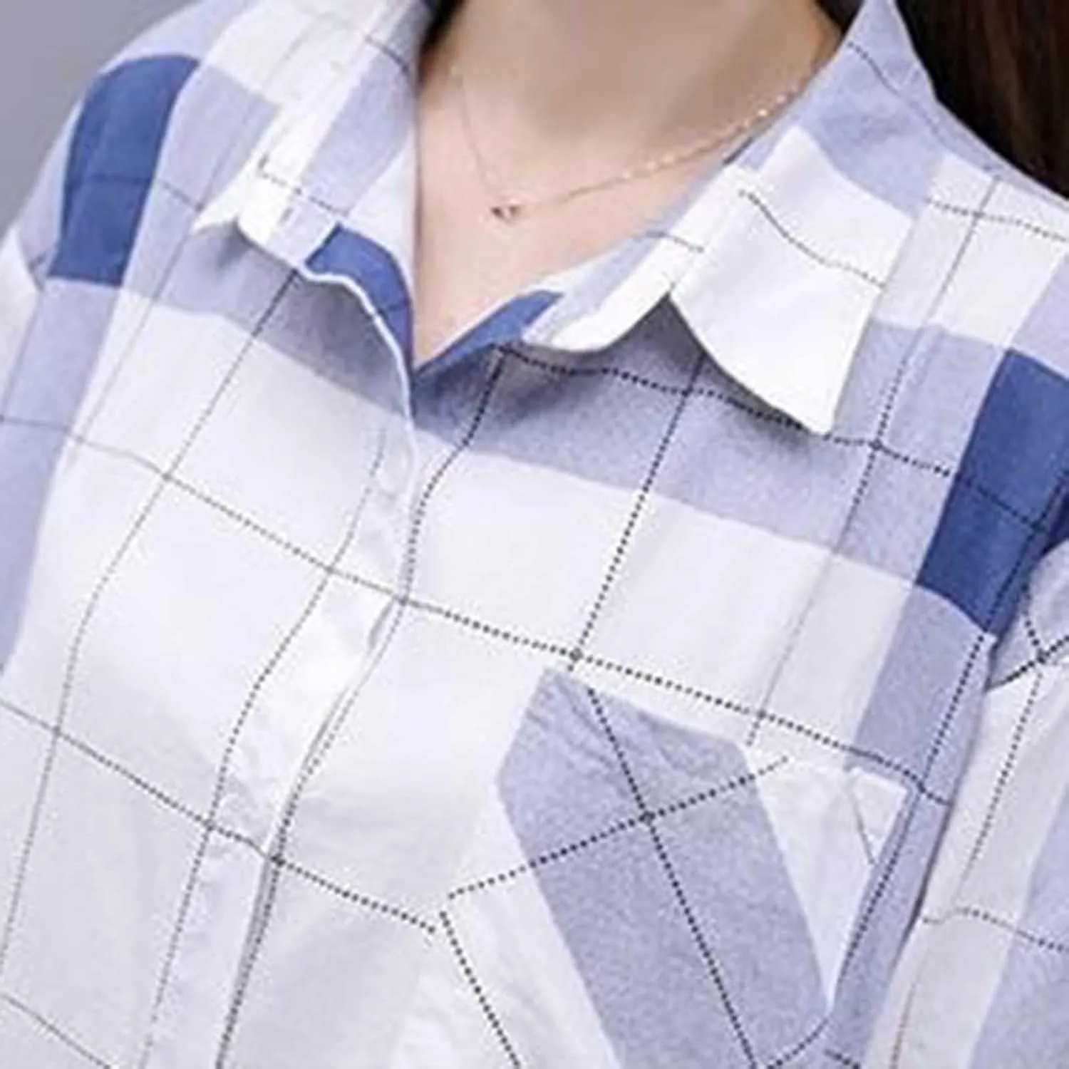 Womens Oversized Button Down Plaid Shacket Shirt with Pockets Roll Up Long Sleeve Casual Boyfriend Tunic Blouse Top