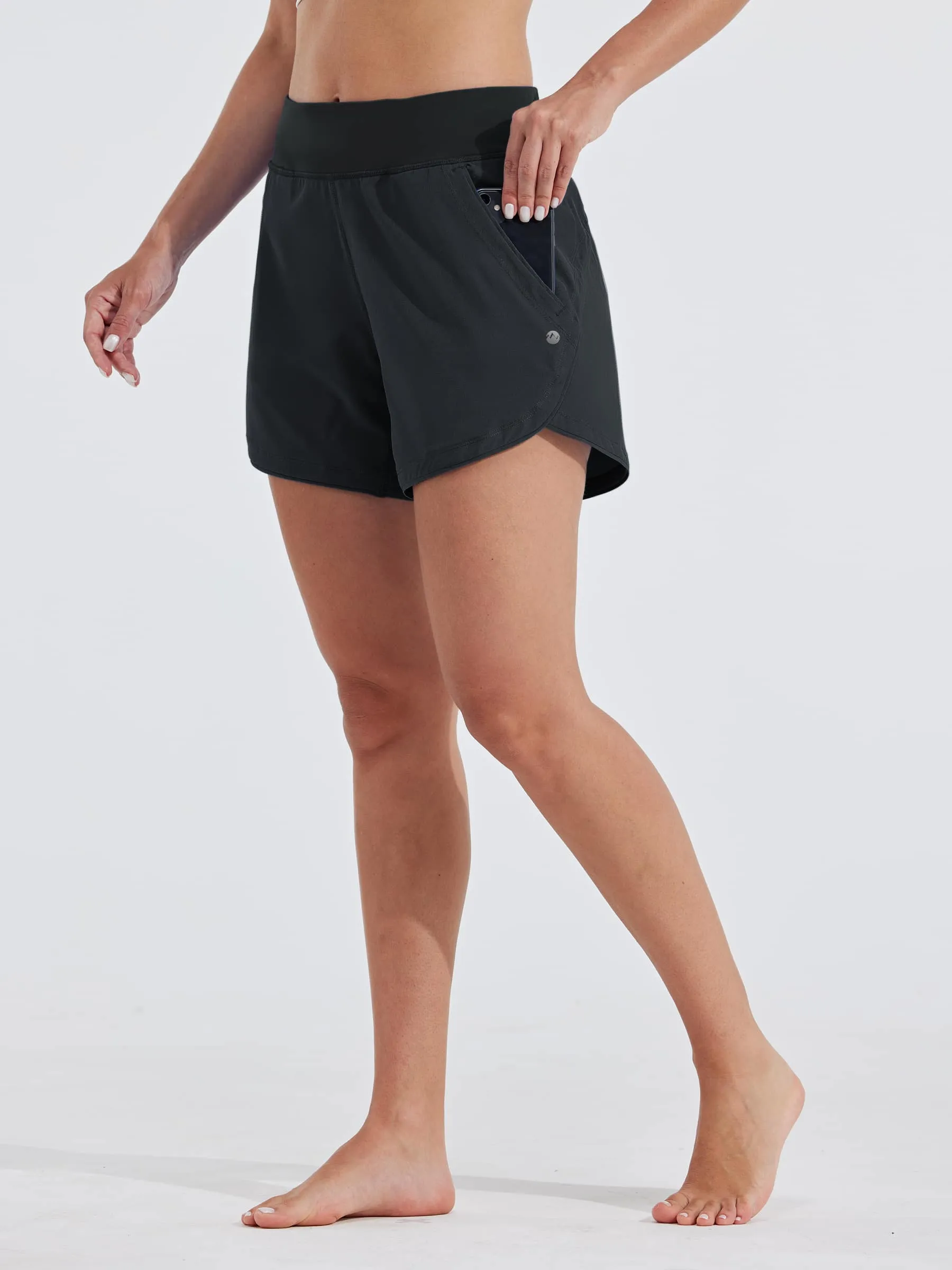Women's Quick Dry Swim Board Shorts 5 Inch