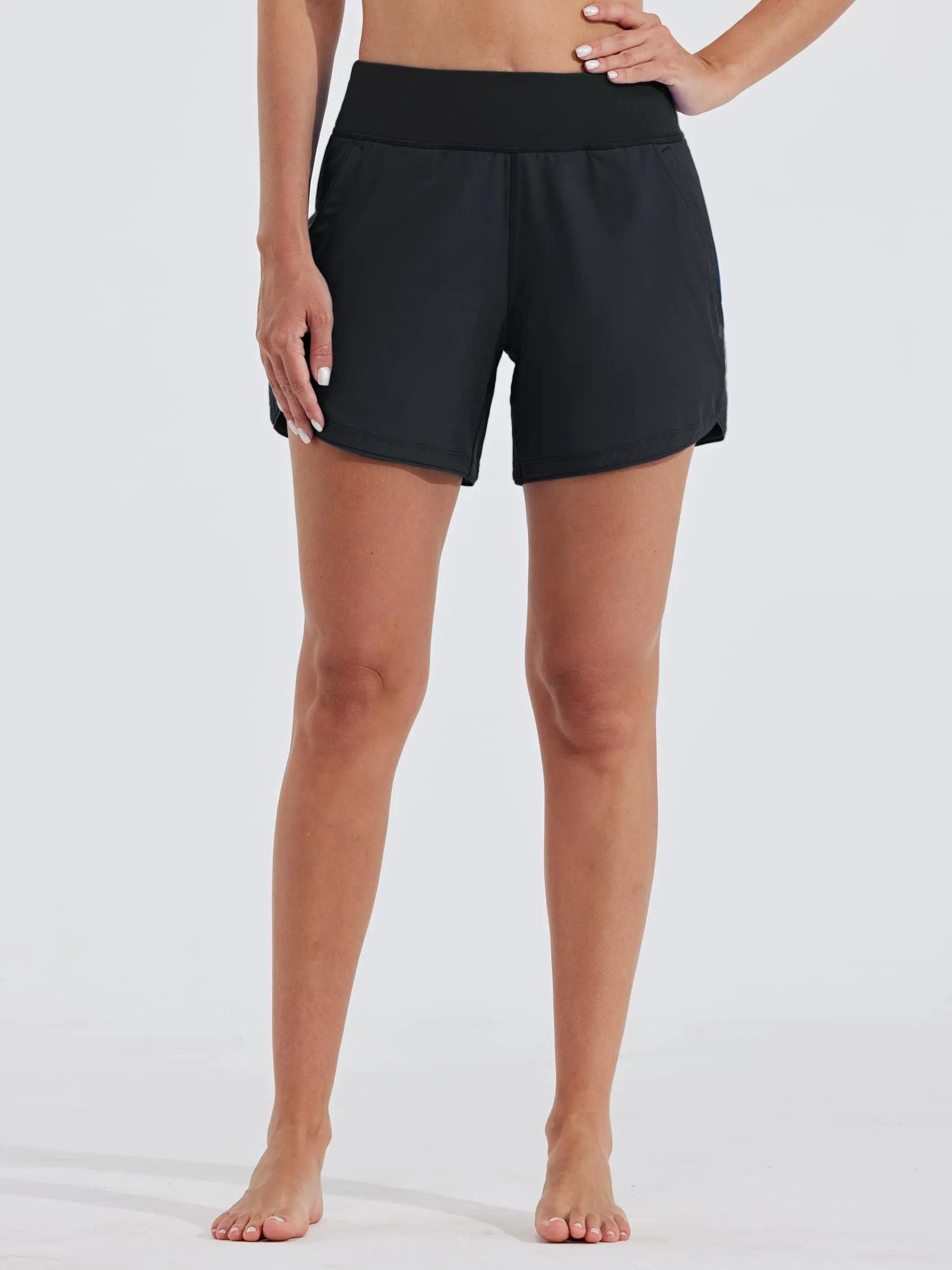 Women's Quick Dry Swim Board Shorts 5 Inch