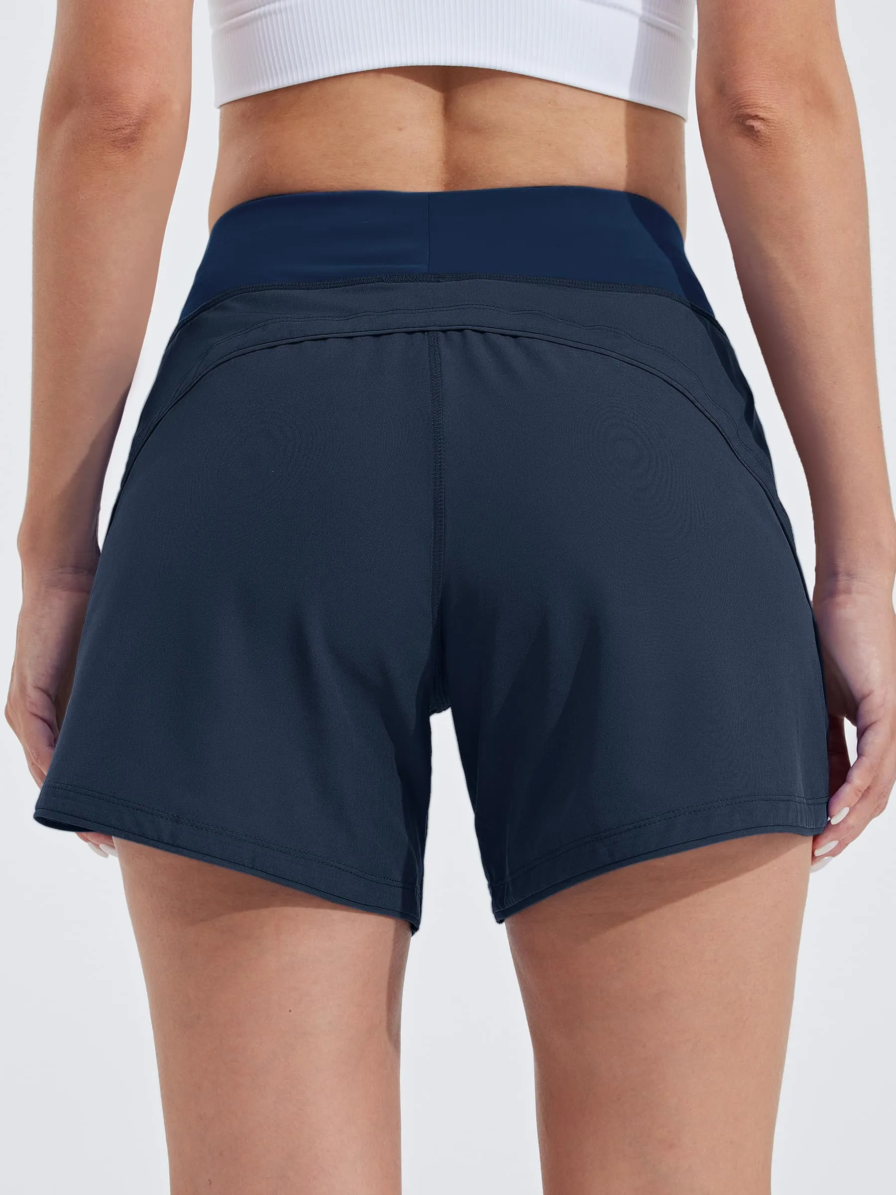 Women's Quick Dry Swim Board Shorts 5 Inch