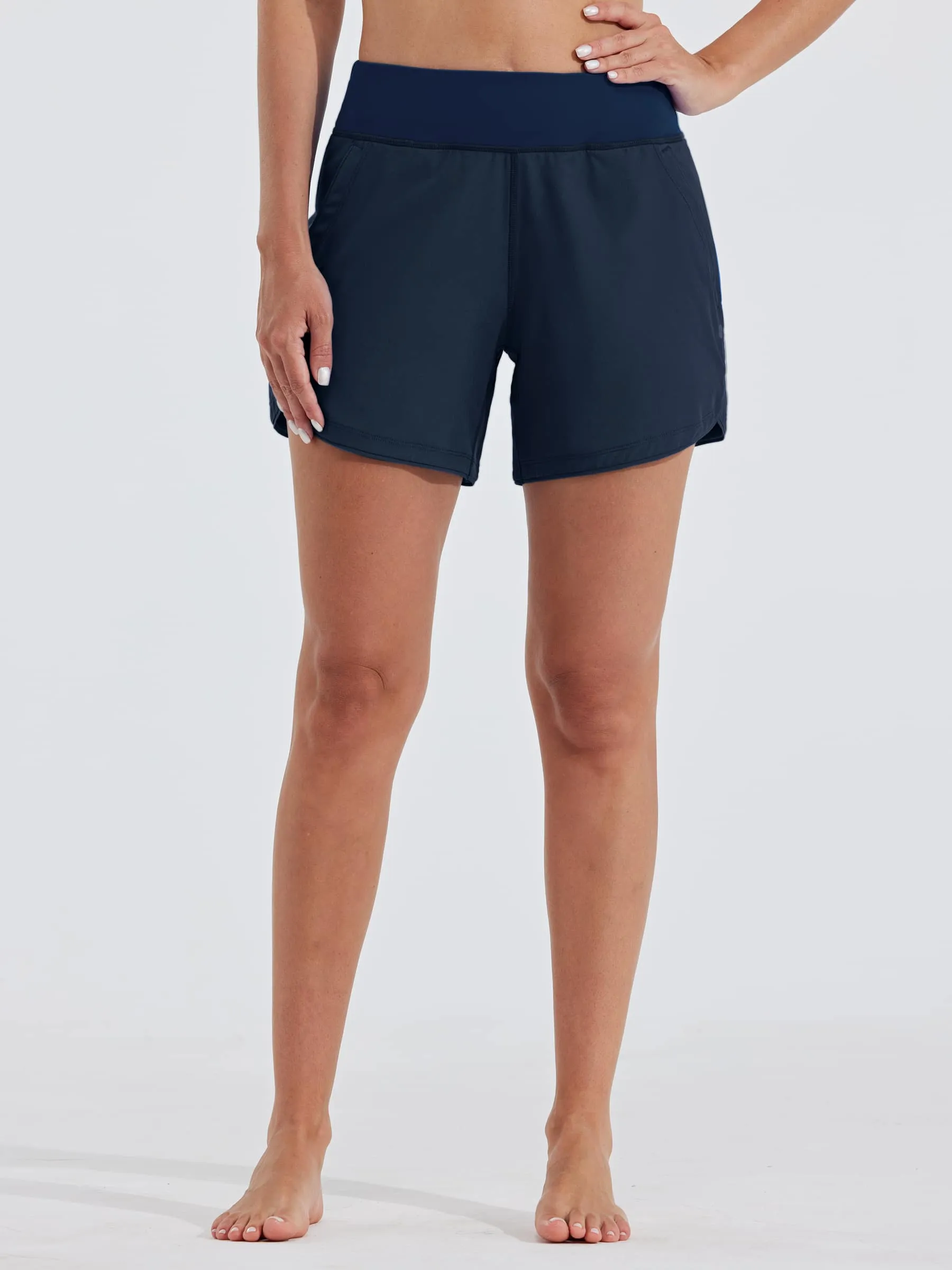Women's Quick Dry Swim Board Shorts 5 Inch