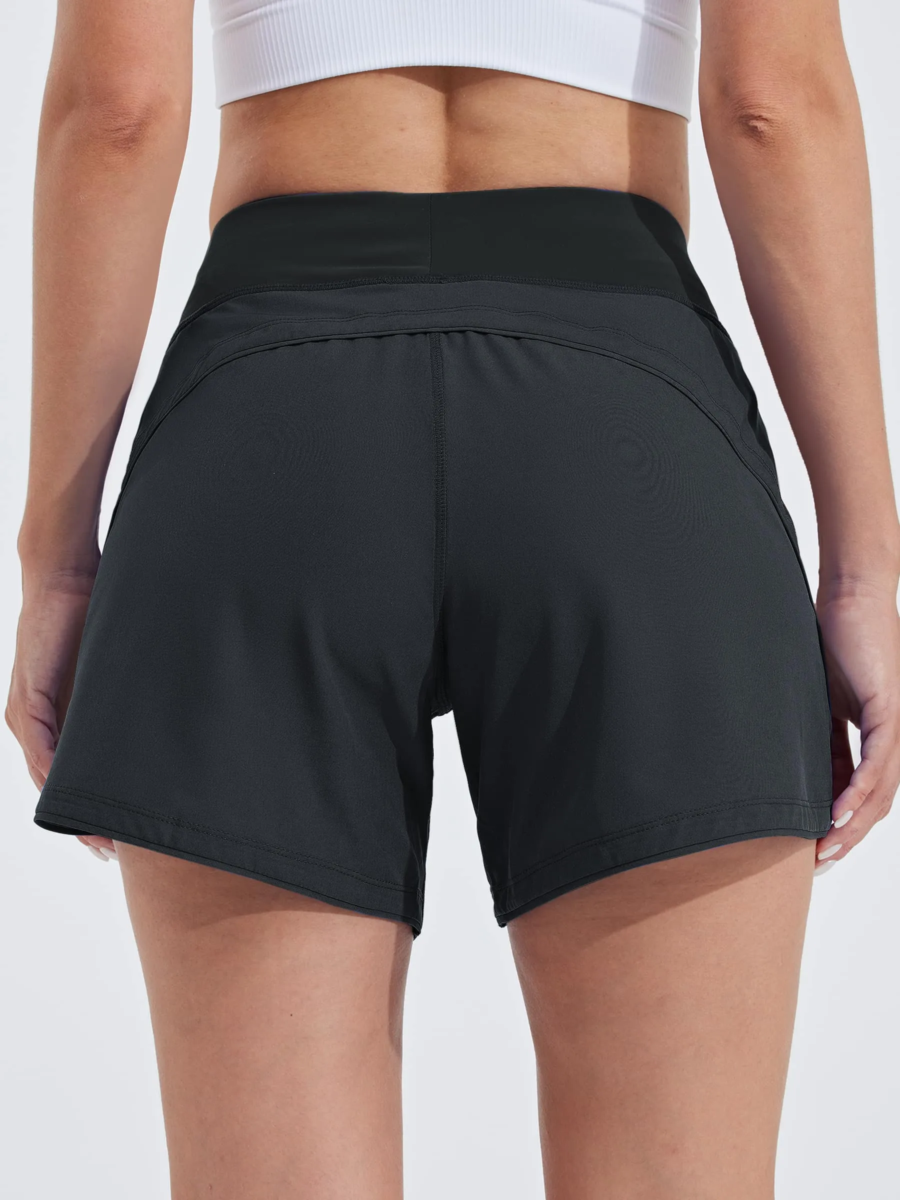 Women's Quick Dry Swim Board Shorts 5 Inch