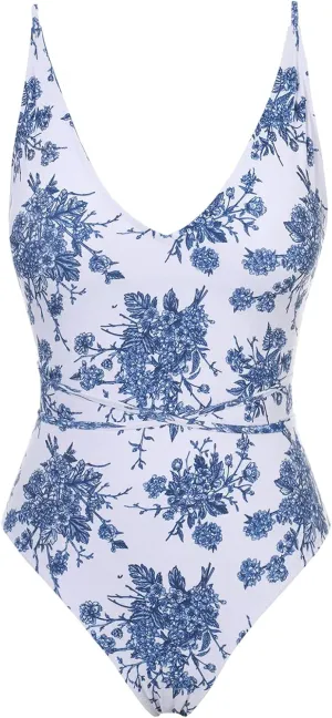 Women's Sexy Bathing Suits Criss Tie Backless High Cut One Piece Swimwear