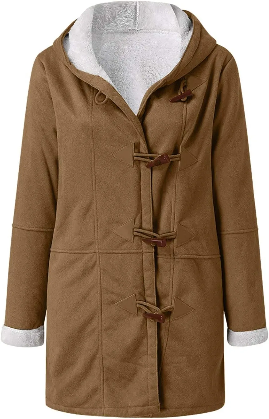 Womens Sherpa Fleece Hoodie Jacket Zip Up Faux Shearling Zipper Coats Fleece Fuzzy Short Teddy Coats Zipper Coats Winter