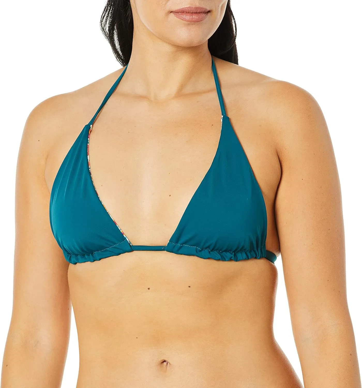 Women's Standard Reversible Fixed Triangle Swimsuit Bikini Top
