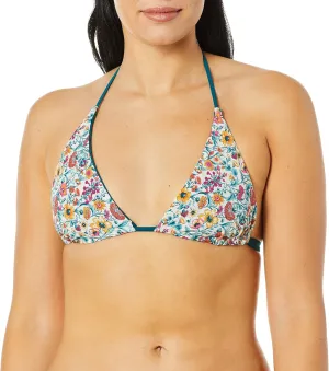 Women's Standard Reversible Fixed Triangle Swimsuit Bikini Top