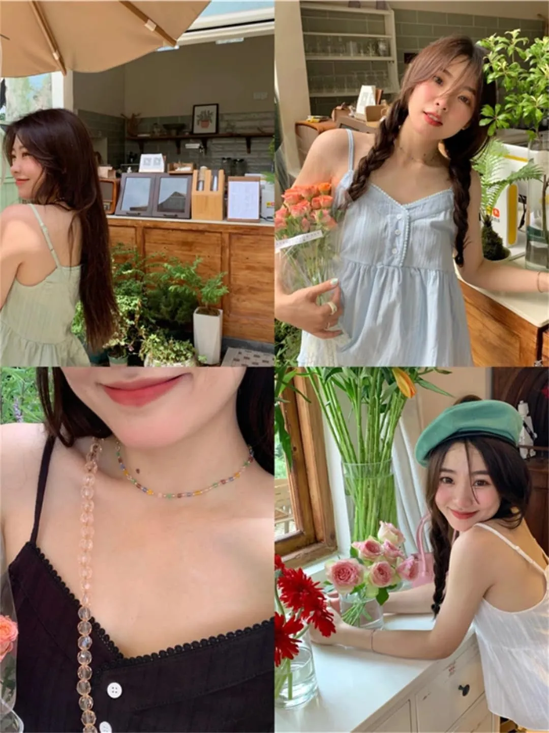 Women's student lace V-neck camisole summer vest loose thin versatile jacket top